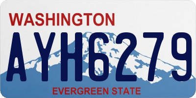 WA license plate AYH6279