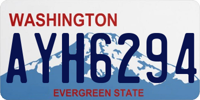 WA license plate AYH6294