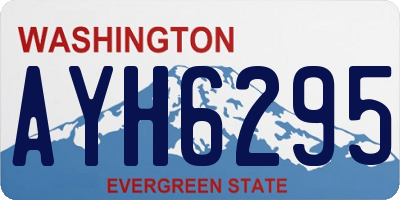 WA license plate AYH6295