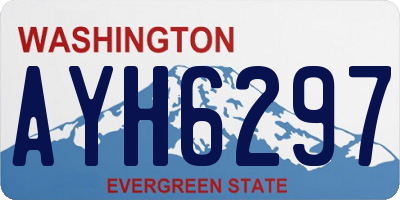 WA license plate AYH6297