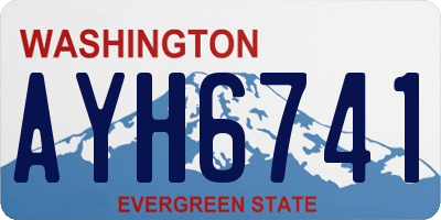 WA license plate AYH6741