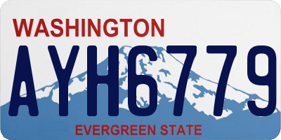 WA license plate AYH6779