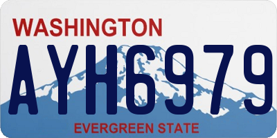 WA license plate AYH6979