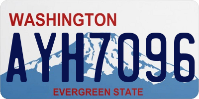WA license plate AYH7096
