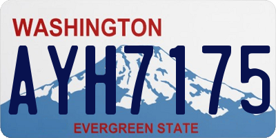 WA license plate AYH7175