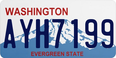 WA license plate AYH7199