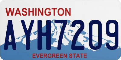 WA license plate AYH7209