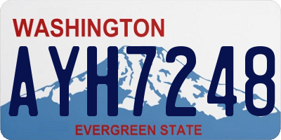 WA license plate AYH7248
