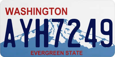 WA license plate AYH7249