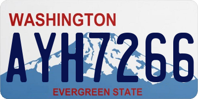 WA license plate AYH7266