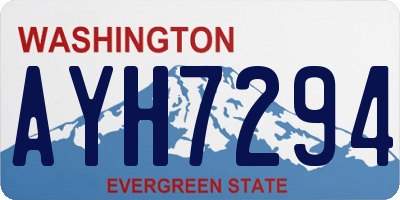 WA license plate AYH7294