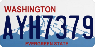WA license plate AYH7379
