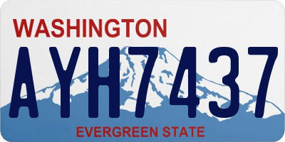 WA license plate AYH7437