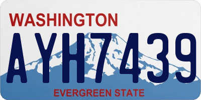 WA license plate AYH7439