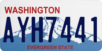 WA license plate AYH7441
