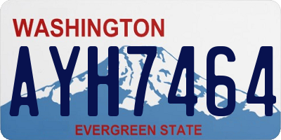 WA license plate AYH7464