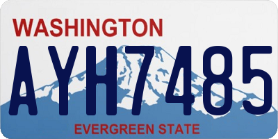 WA license plate AYH7485