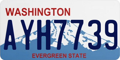 WA license plate AYH7739