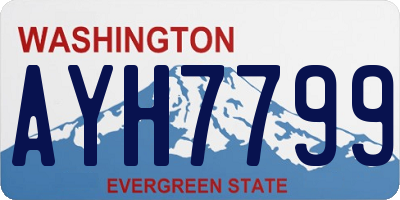 WA license plate AYH7799