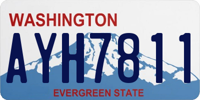 WA license plate AYH7811