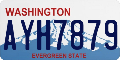 WA license plate AYH7879