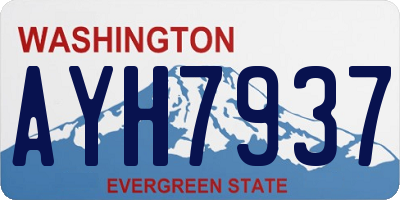 WA license plate AYH7937