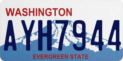WA license plate AYH7944