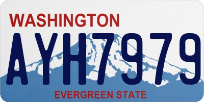 WA license plate AYH7979