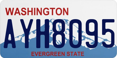 WA license plate AYH8095