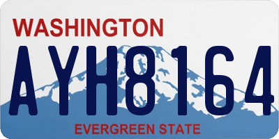 WA license plate AYH8164