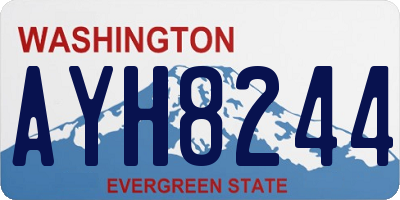 WA license plate AYH8244