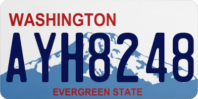 WA license plate AYH8248