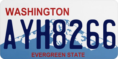 WA license plate AYH8266