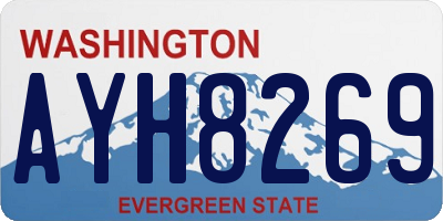 WA license plate AYH8269