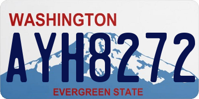 WA license plate AYH8272
