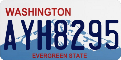 WA license plate AYH8295