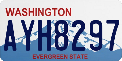 WA license plate AYH8297