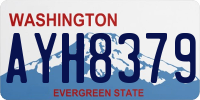 WA license plate AYH8379