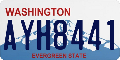 WA license plate AYH8441
