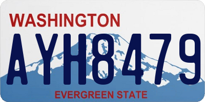 WA license plate AYH8479