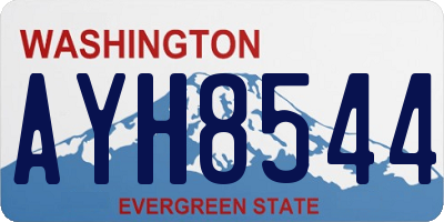 WA license plate AYH8544