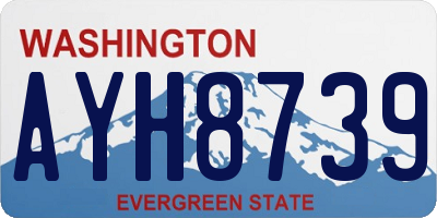 WA license plate AYH8739