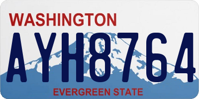 WA license plate AYH8764