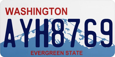 WA license plate AYH8769