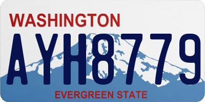 WA license plate AYH8779