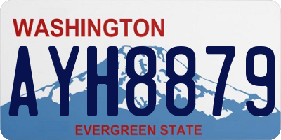 WA license plate AYH8879