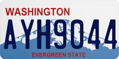 WA license plate AYH9044