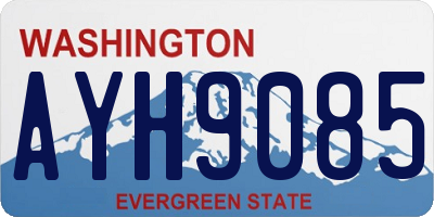 WA license plate AYH9085