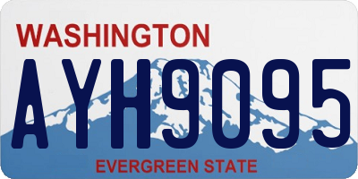 WA license plate AYH9095