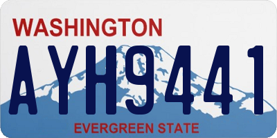 WA license plate AYH9441